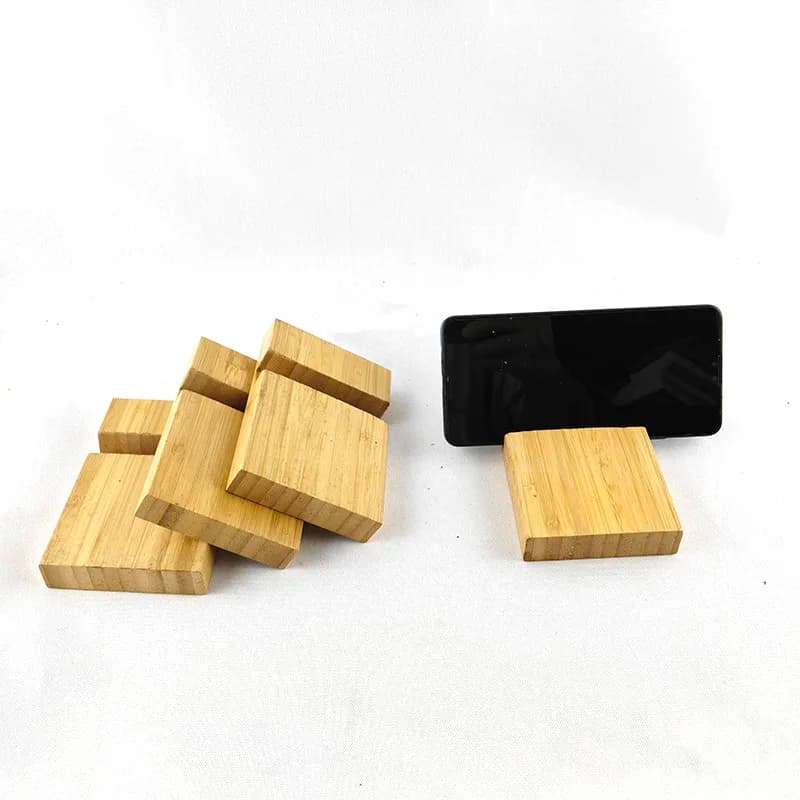 Eco friendly Bamboo phone holder,calendar holder,Laser engraving lazy bracket for gift