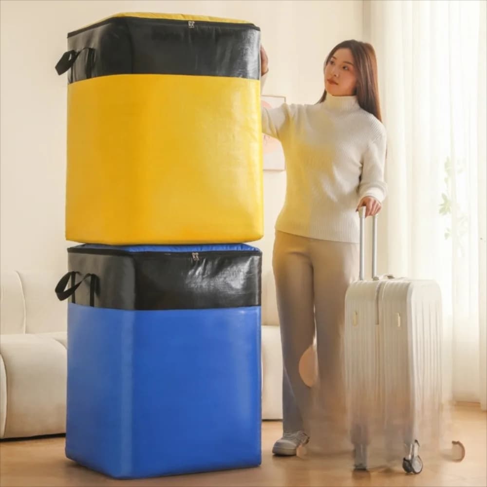 Large Capacity Moving Package Bag Durable Waterproof Luggage Packing Bag Multifunctional Dustproof Clothes Quilt Storage Bag