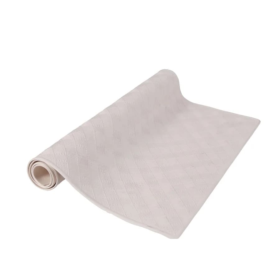 ® Inside the Shower Textured Rubber Bath Mat with Suction Cups 27.5" L x 15.5" W Off White