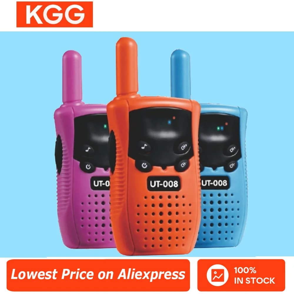 2 pezzi per bambini walkie talkie ricetrasmettitore portatile walkie-talkie portatile a lungo raggio radio bidirezionale regali di compleanno per bambini.