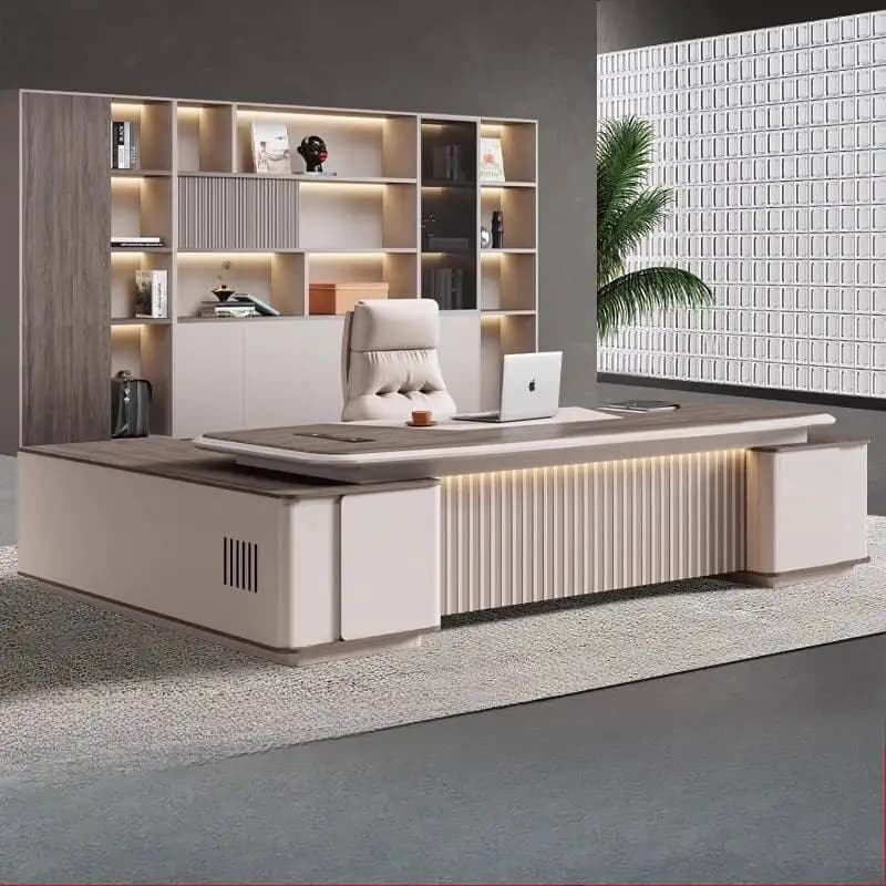 Cassetti Scrivania da ufficio direzionale di lusso Designer Grande e moderno Computer da gioco Cassetti in piedi Mesa Escriotorio Tavolo da lavoro