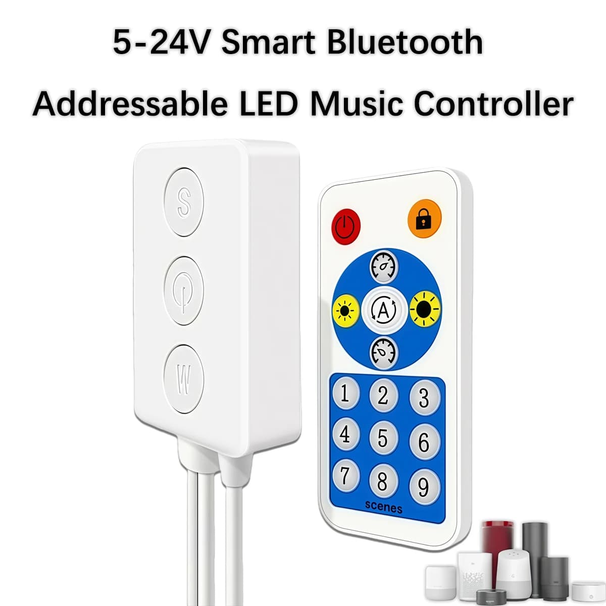 SP601E Controller LED per sincronizzazione musicale Bluetooth - Driver per strisce indirizzabili a doppia uscita con controllo APP mobile