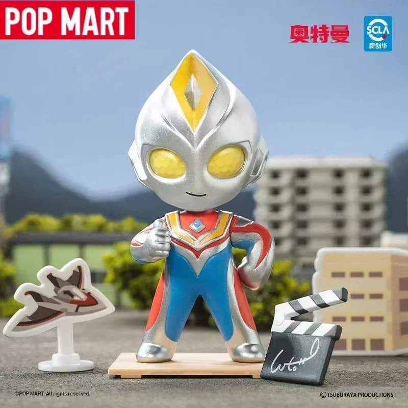 POP MART Ultraman Shooting Studio Series Blind Box Cute Anime Figure Ornaments Mystery Gift Doll for Studio Series Collectors