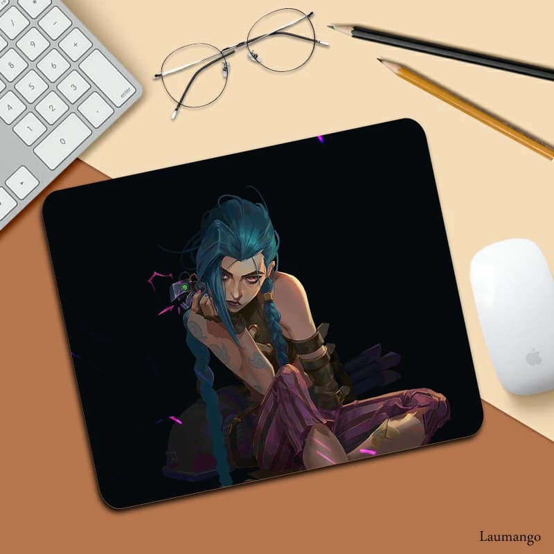 Arcane Tappetino per computer Tappetino per mouse personalizzato Gamer Protezione da scrivania Tappetini da tavolo Tappeto anime Accessori per PC Tappetino per mouse da gioco Tappetini Jinx