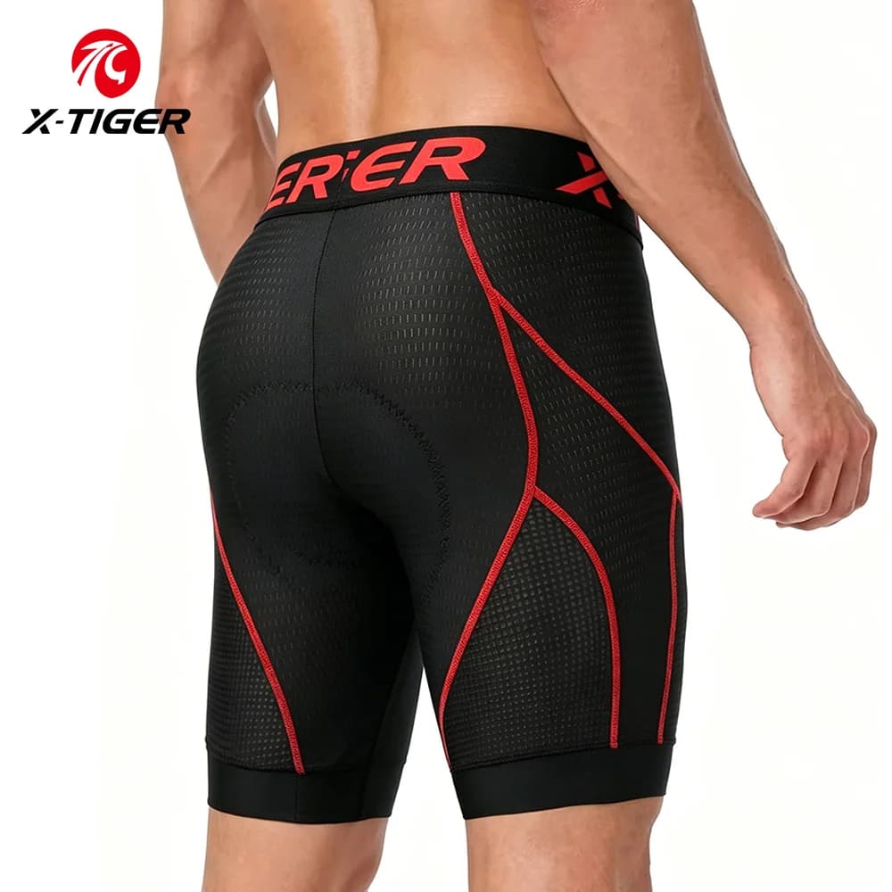 Pantaloncini da ciclismo X-TIGER Tasche imbottite in gel Pantaloni da ciclismo MTB riflettenti Pantaloni da athleisure Costume da bagno Abbigliamento da ciclismo