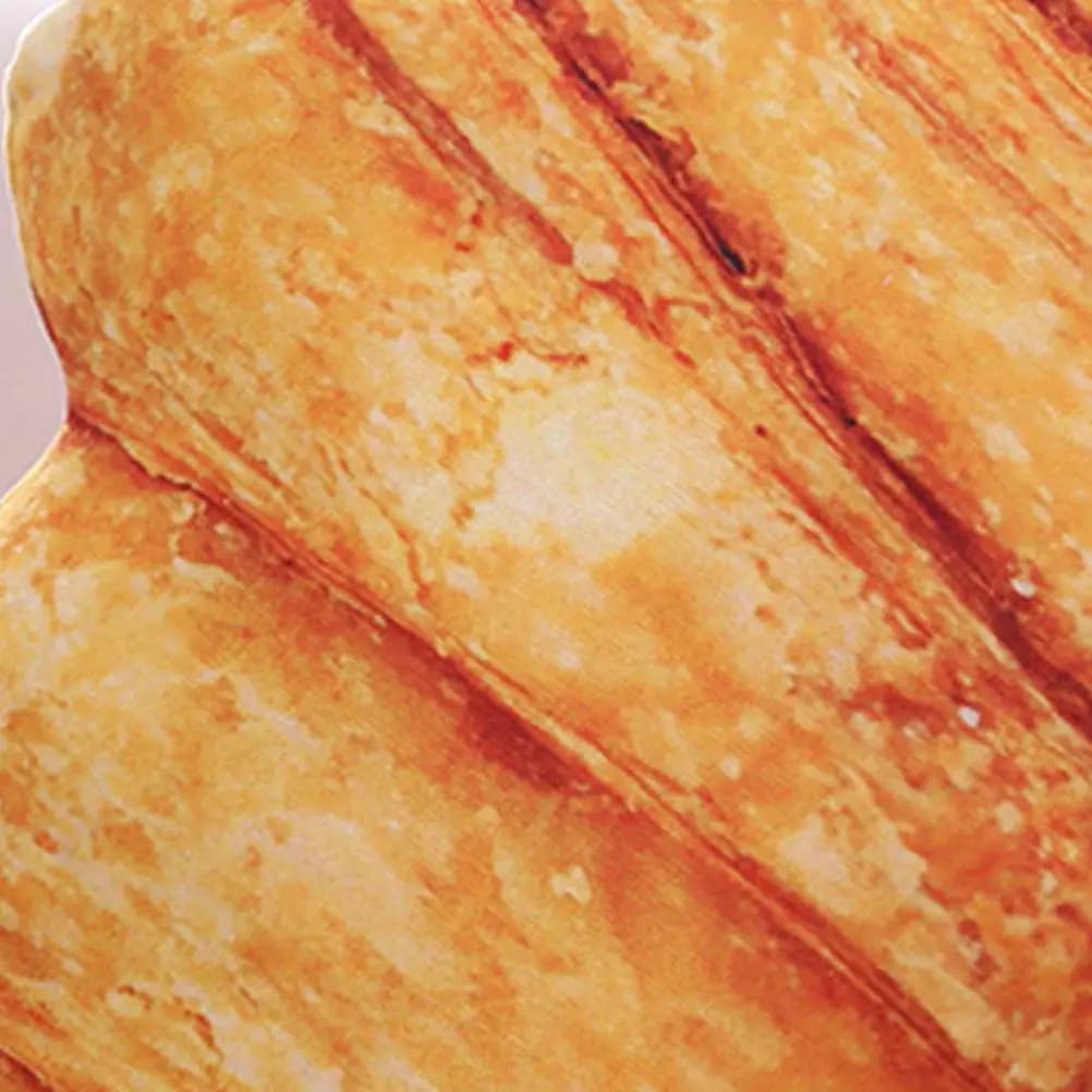 Cuscino Lombare Creativo a Forma di Pane da 55 cm, Morbido Imbottito in Cotone PP, a Forma di Croissant per Decorazione Casa, Ufficio, Camera da Letto
