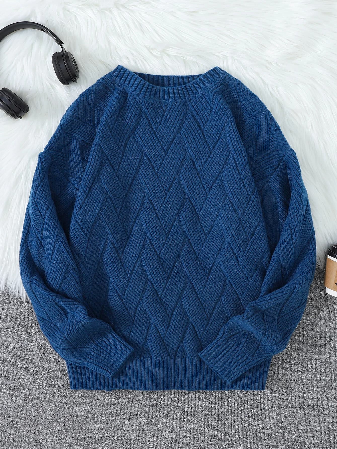 Nuovo \ stile giapponese girocollo coppia maglione tinta unita tessuto stile casual versatile Trendyy maglione a maniche lunghe da uomo