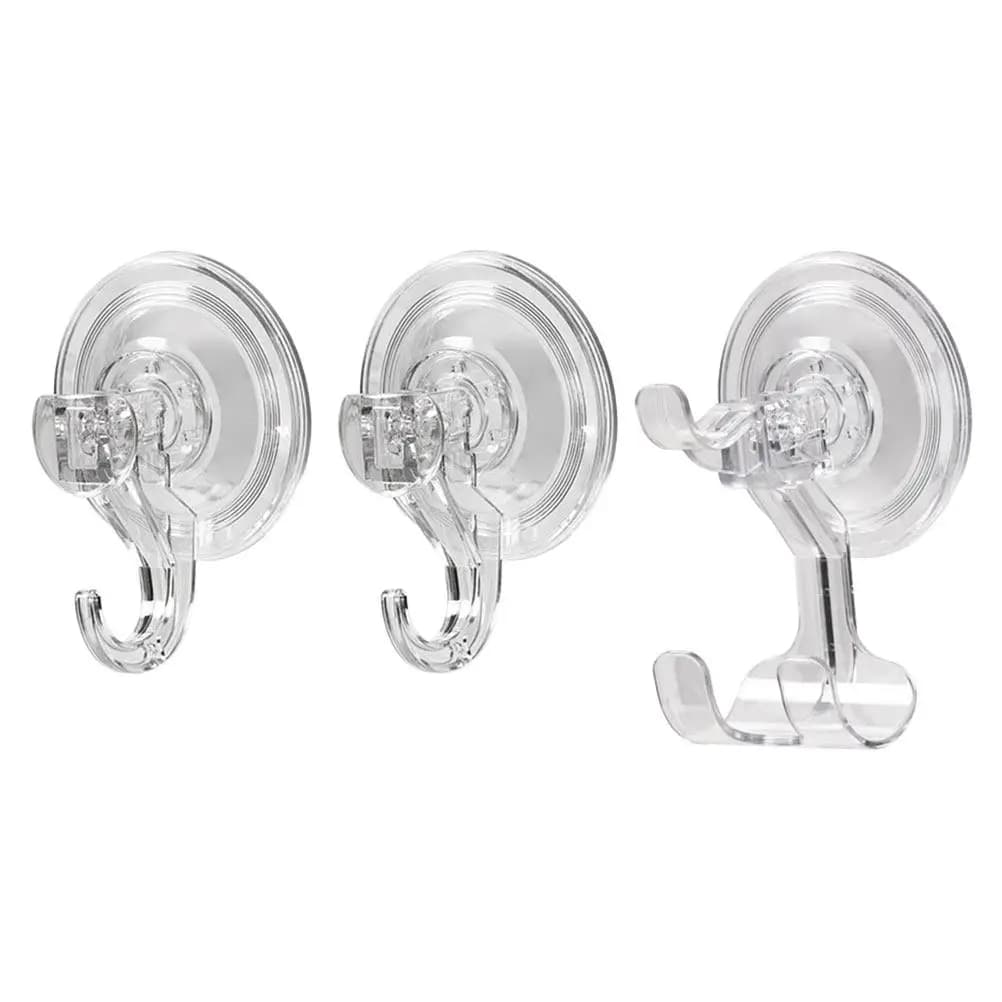 Ganci a ventosa multiuso da parete, appendiabiti da bagno senza tracce, riutilizzabili, in PET, stile moderno, decorazione per la casa