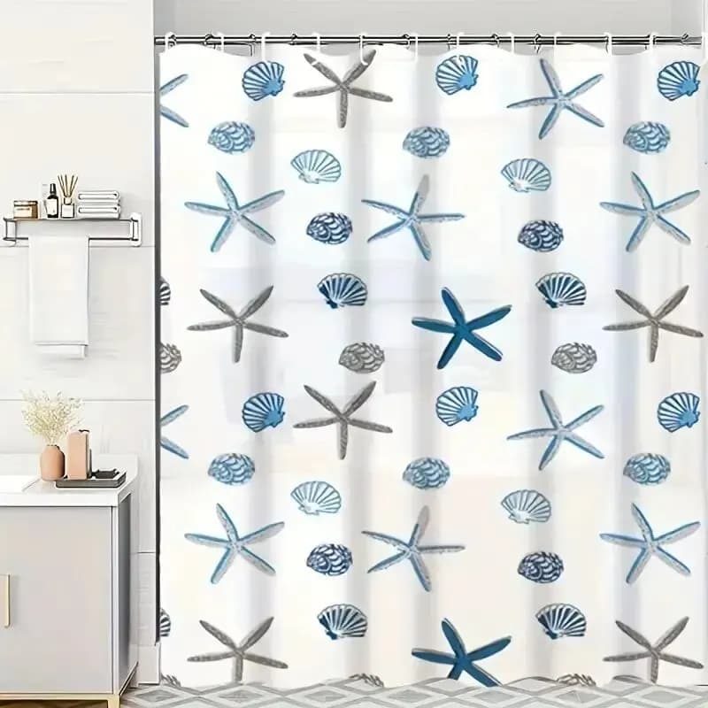 1 Pezzo Tenda Doccia con Motivo, Impermeabile, Divisorio per Bagno, Accessori Decorativi per il Bagno