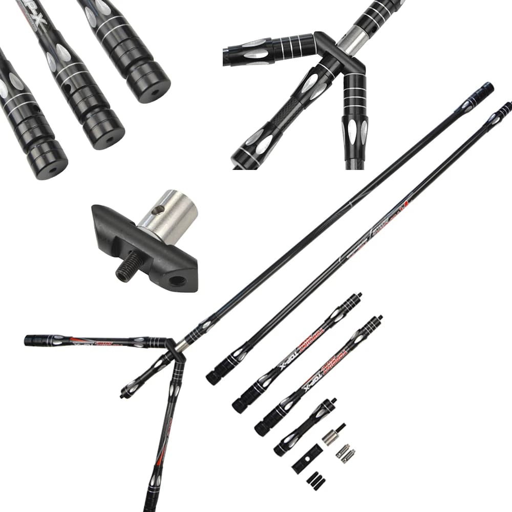 1set Tiro Con Arco Barra di Equilibrio 5/10/30 pollici Arco Stabilizzatore Tiro Ammortizzatore Ammortizzatore Asta Arco Freccia Caccia All'aperto Bersaglio Acc