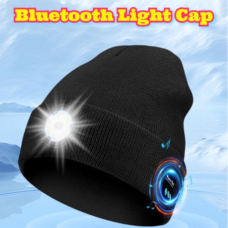 Vendita calda Bluetooth LED Light Up Hat Altoparlante musicale wireless Paraorecchie Chiamate telefoniche Ascolto a mani libere Comfort Inverno caldo
