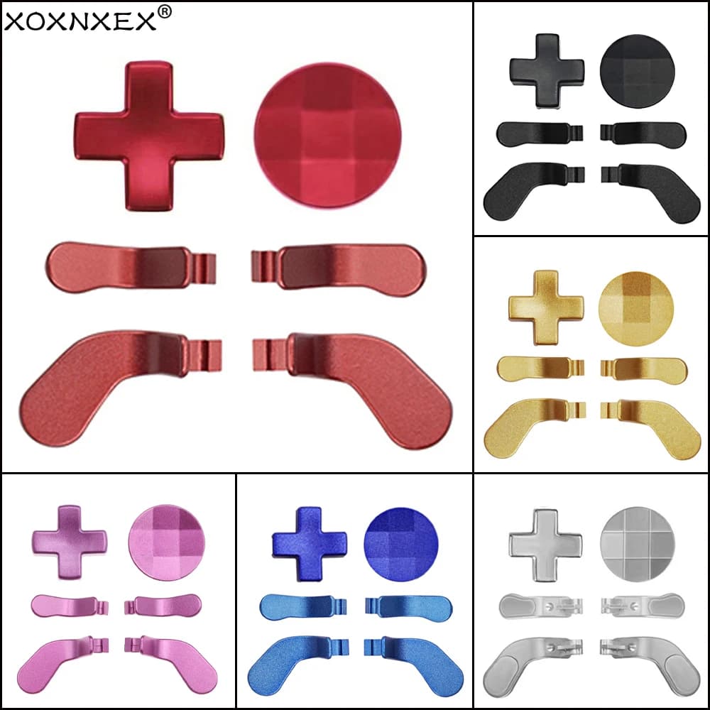 1 Set = 6 pezzi per XBOX ONE ELITE 2 Gen Keycap Controller di gioco Pulsante di attivazione Impugnatura per pollice Joypad Gamepad Set di accessori di ricambio