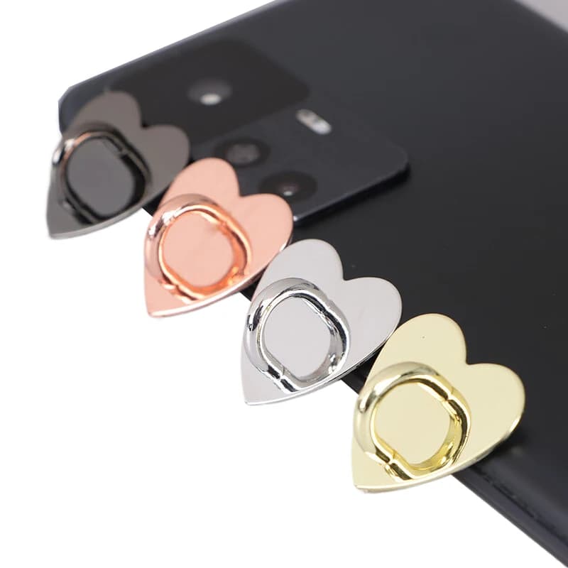 Accessori per supporto per telefono con gancio in metallo in materiale legato con fibbia a forma di cuore