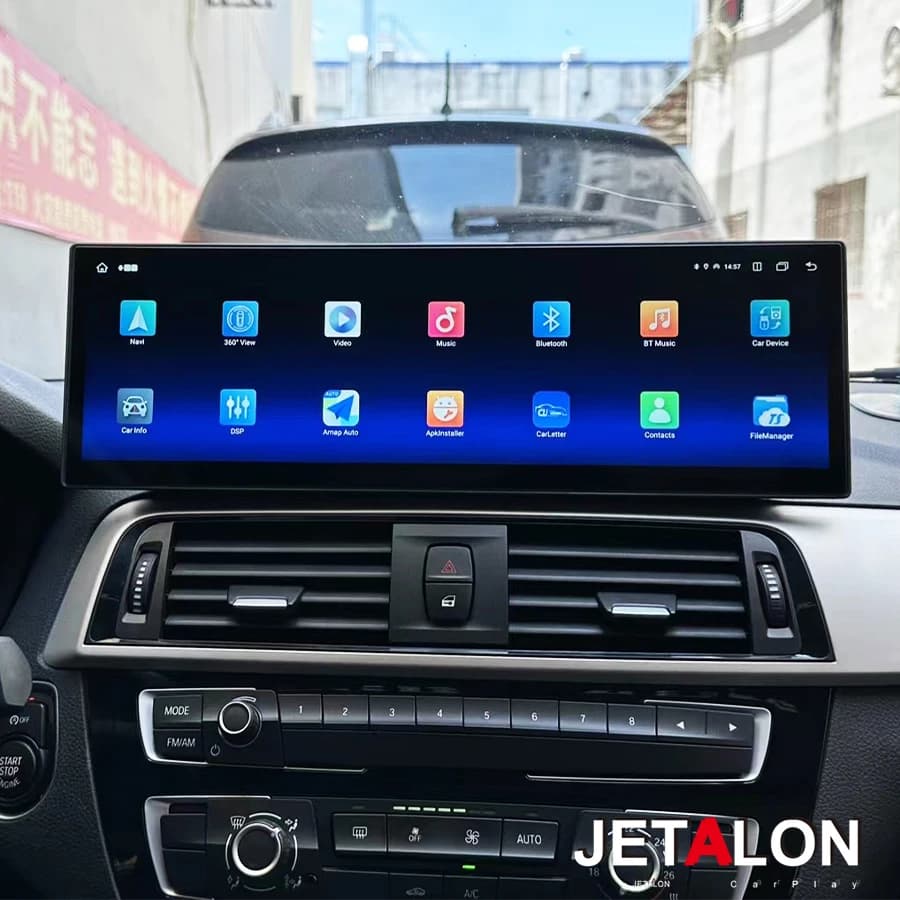 14.9 "Android Auto Schermo Per BMW Serie 1 F20 2017 2018 NBT EVO Stereo CarPlay Autoradio GPS Navigazione Video Player Audio