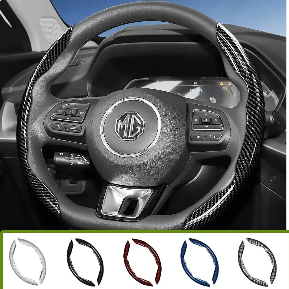 Suitable for Mg Carbon Fiber Texture Steering Wheel Covers with Segmented Quick-Release Design, Durable, Compatible