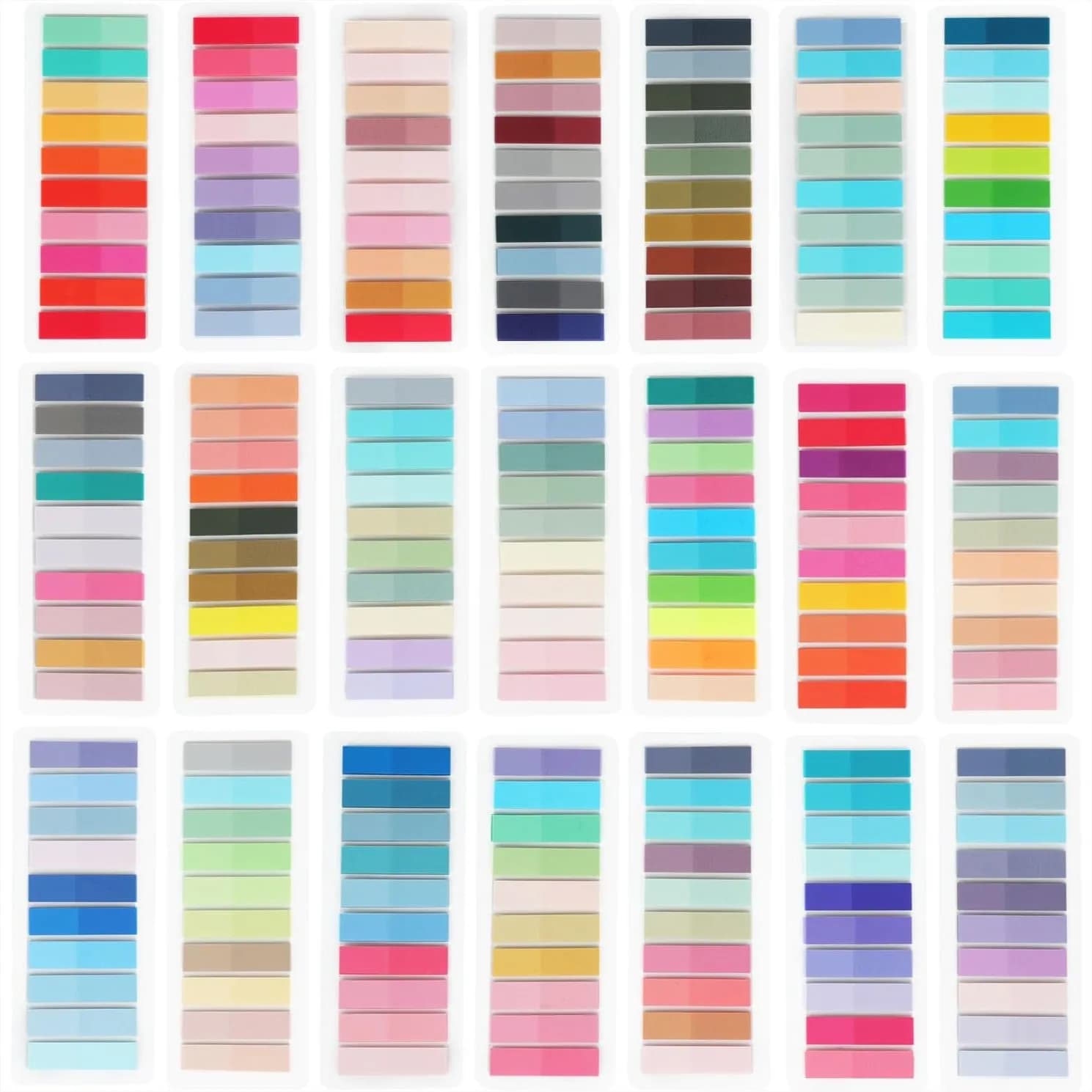 4200 Pezzi di Segnalibri Adesivi per Annotazioni, Piccoli Segnalibri Trasparenti, Bandierine Adesive Colorate Morandi per Quaderni