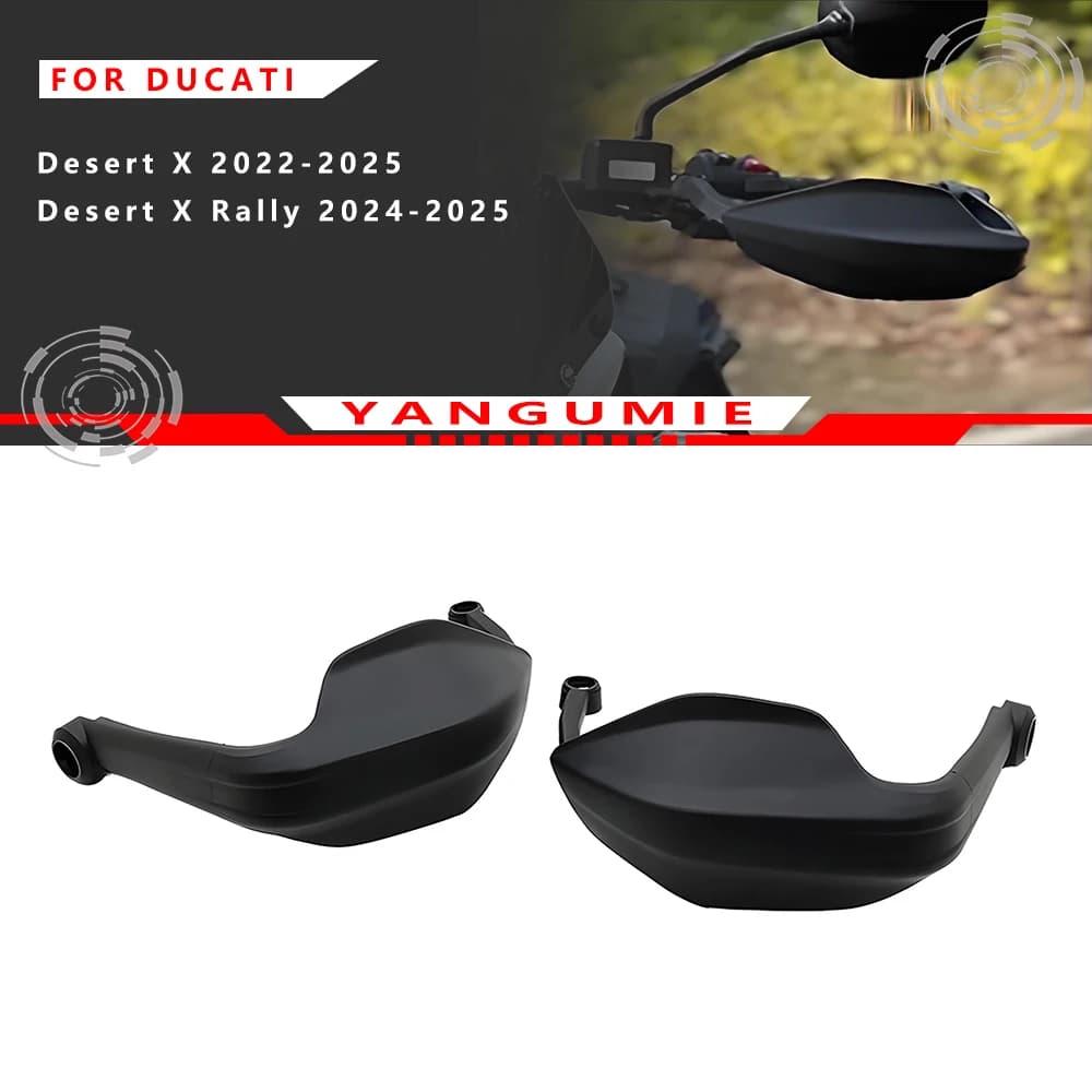 High-quality plastic motorcycle hand protectors Clutch cover suitable for Ducati Desert X 2022-2025, Desert X Rally 2024-2025
