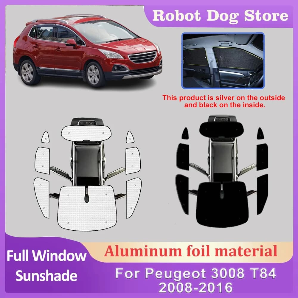 Parasole per auto per Peugeot 3008 T84 Accessori 2008-2016 Tendine oscuranti per finestrini con protezione solare completa Accessori auto