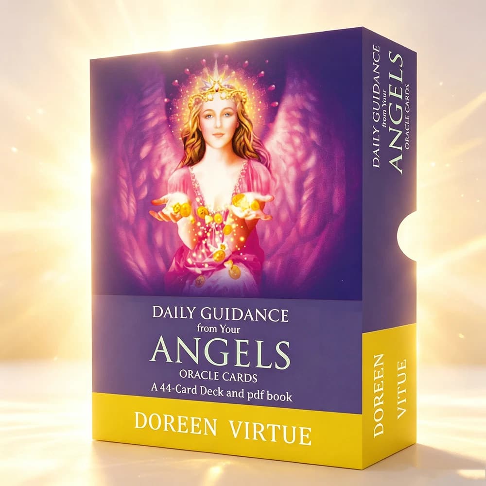 Daily Angel Guidance Oracle Cards – 44 Inspirational Cards for Positive Energy, Spiritual Guidance and Daily Reflection