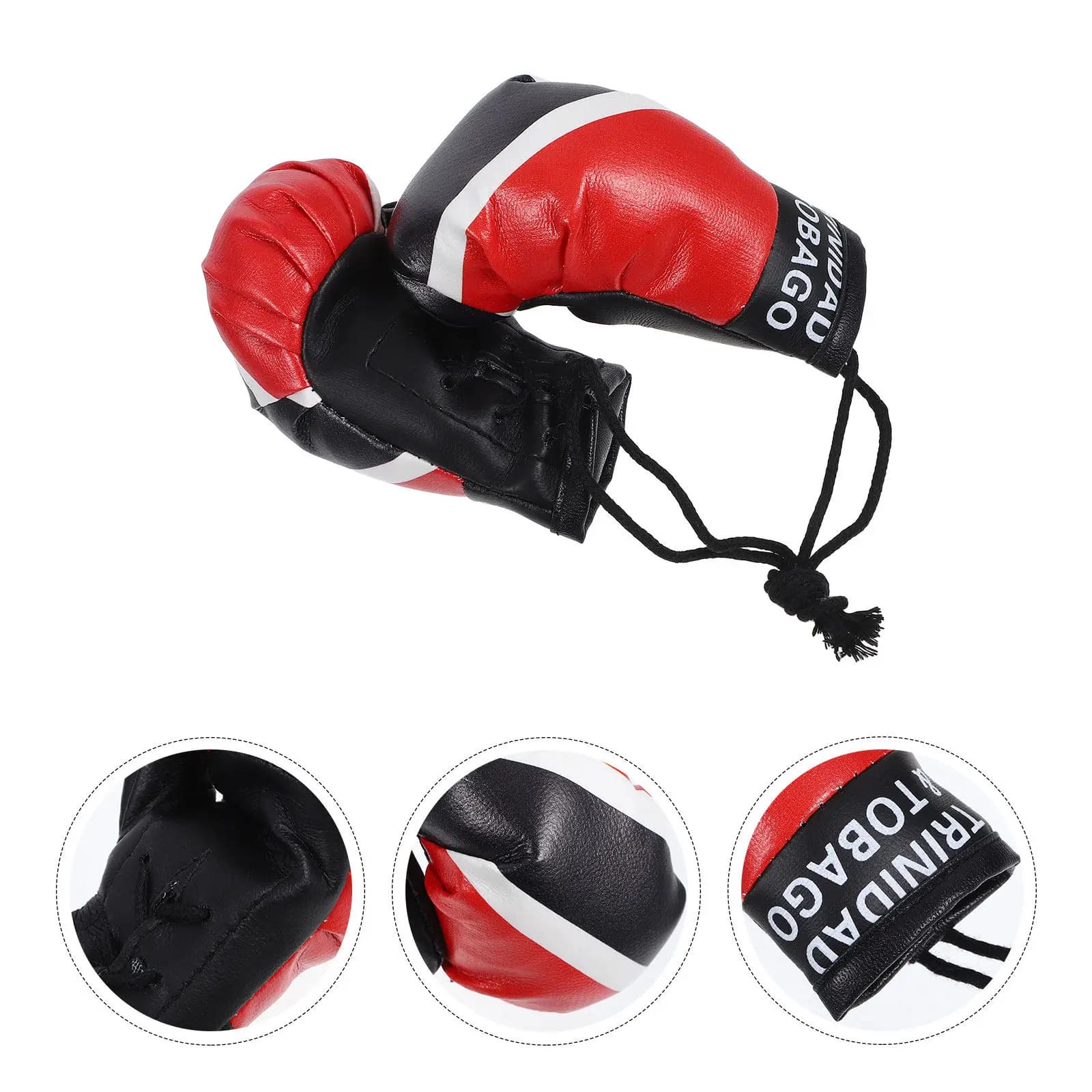 1 Paio Mini Guantoni da Boxe Ciondolo Decorativo Portachiavi Charm Mini Guantoni da Boxe Portachiavi Ornamento da Appendere per Borsa Auto Palestra