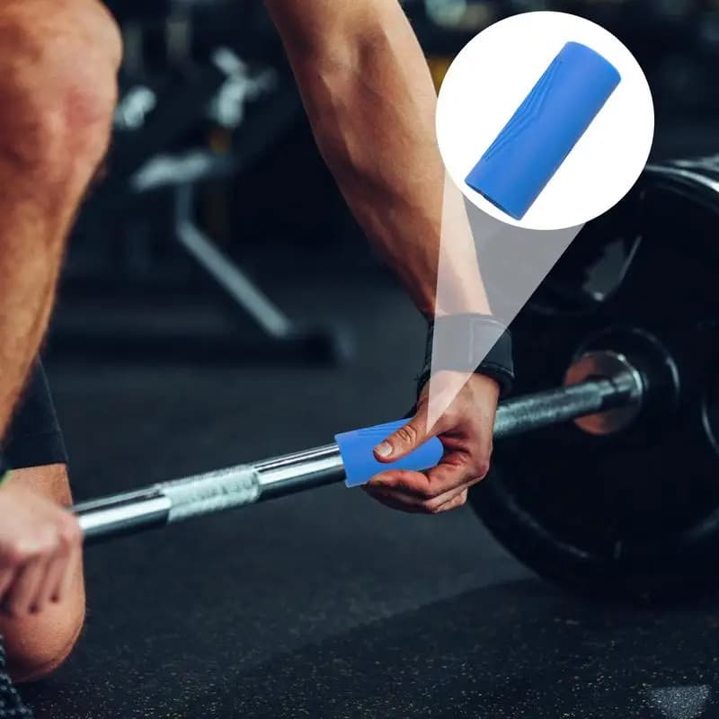 Weight lifting bar handles Thick gym handles Bar handles Silicone anti slip gym accessories for Kettlebell line extractor