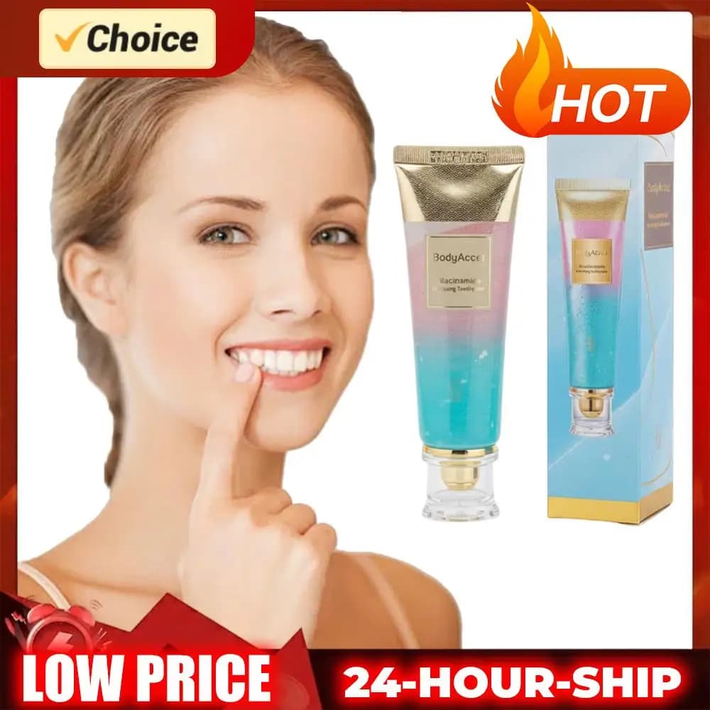 Niacinamide 100G White toothpaste with Delicate Natural Care, Removes Macchie from Sensible Tooths