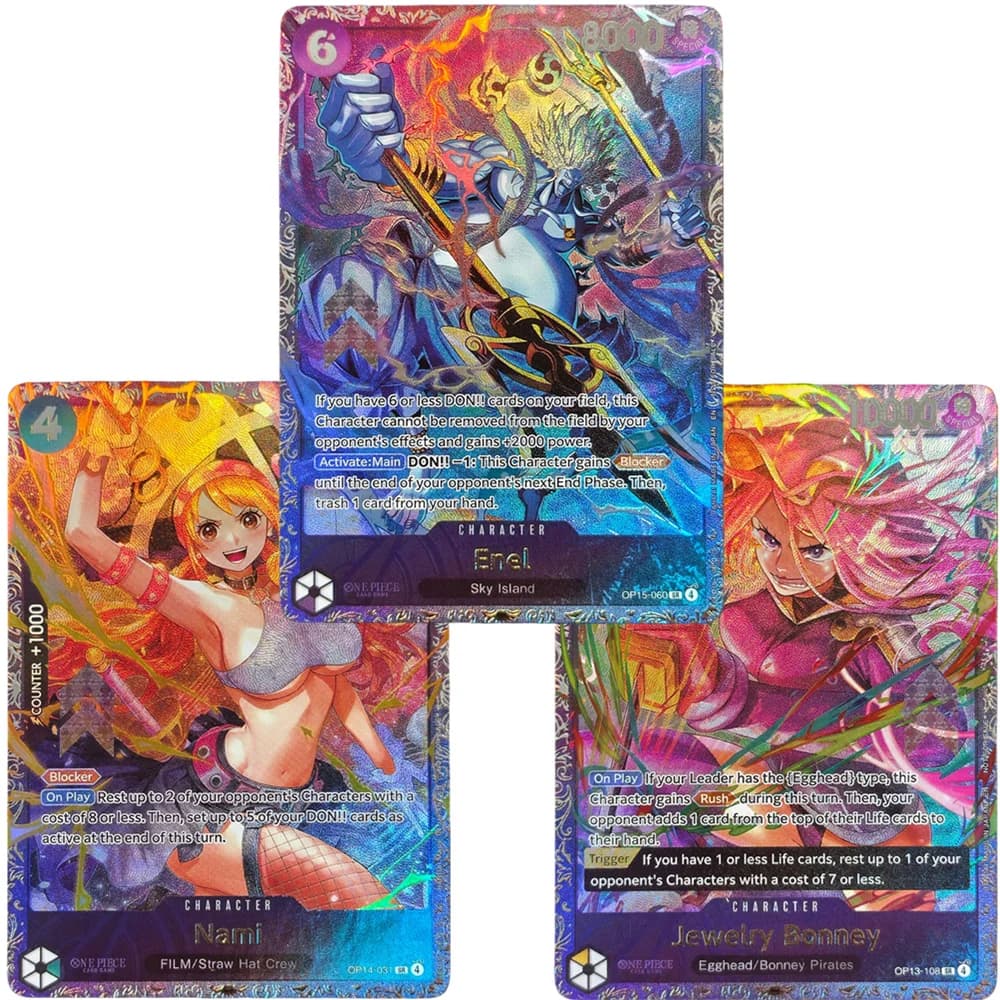 Proxy One Piece Card Game: Nuovo Premio Coppa del Tesoro (Maggio 2026) - Gioielli, Bonney, Nami, Enel - Carte da Collezione in Inglese