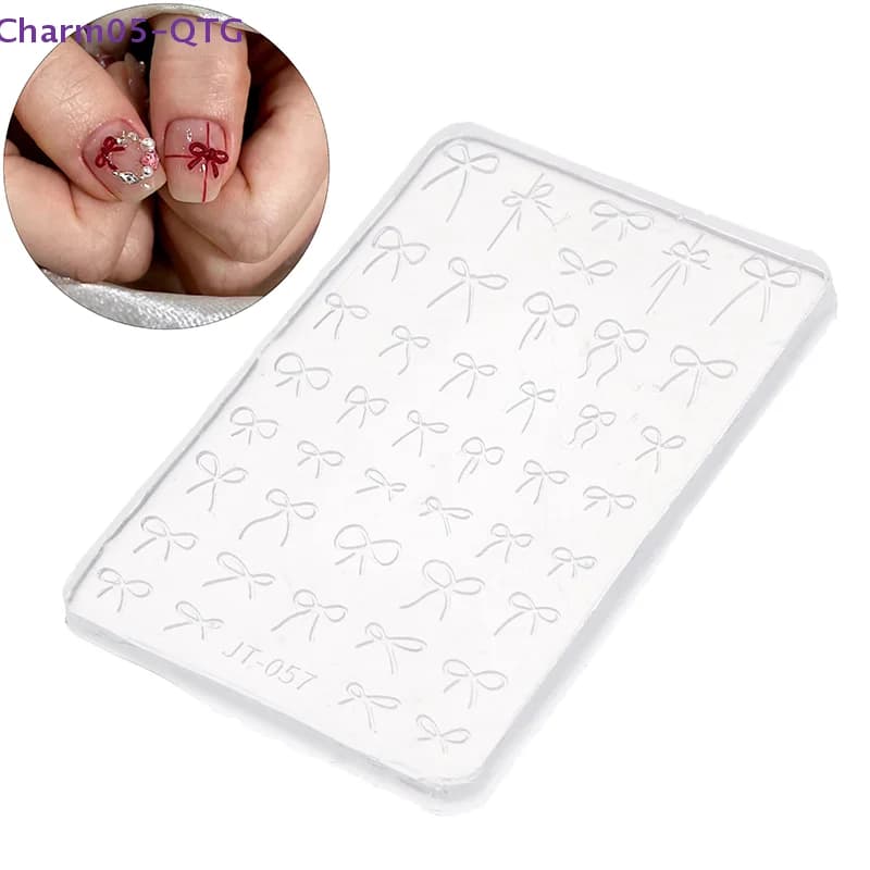 NUOVO Stampo per Fiocchi 3D, Piastre per Stamping, Decorazioni per Manicure, Design Fai da Te, Stampo in Silicone per Nail Art, Modello per Charm per Unghie