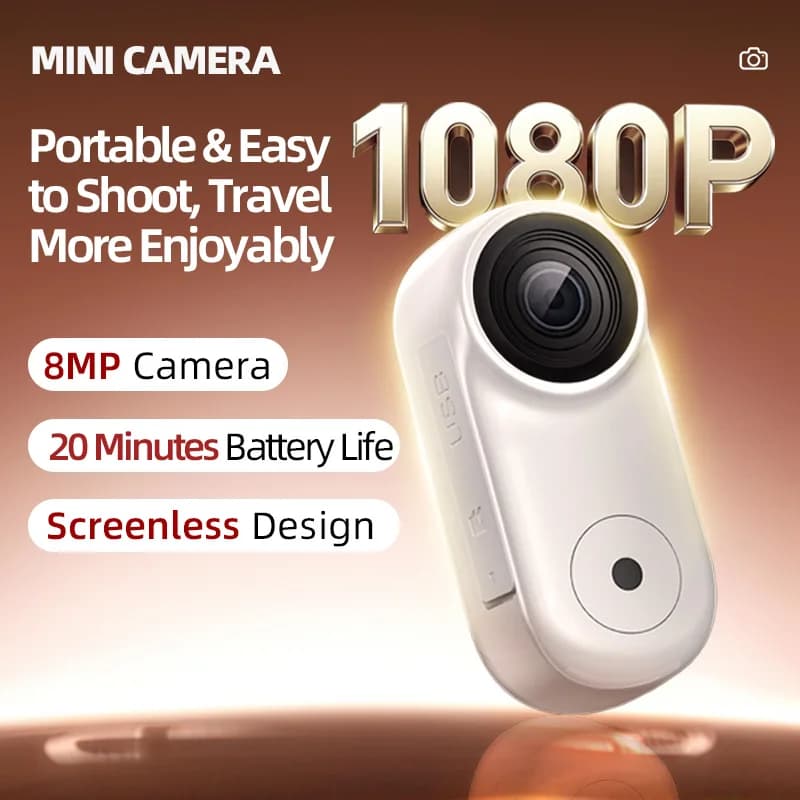 Videocamera Sportiva Magnetica 4K Impermeabile 30M WiFi Wireless 2.4G Mini Action Cam per Moto, Bici e Casco
