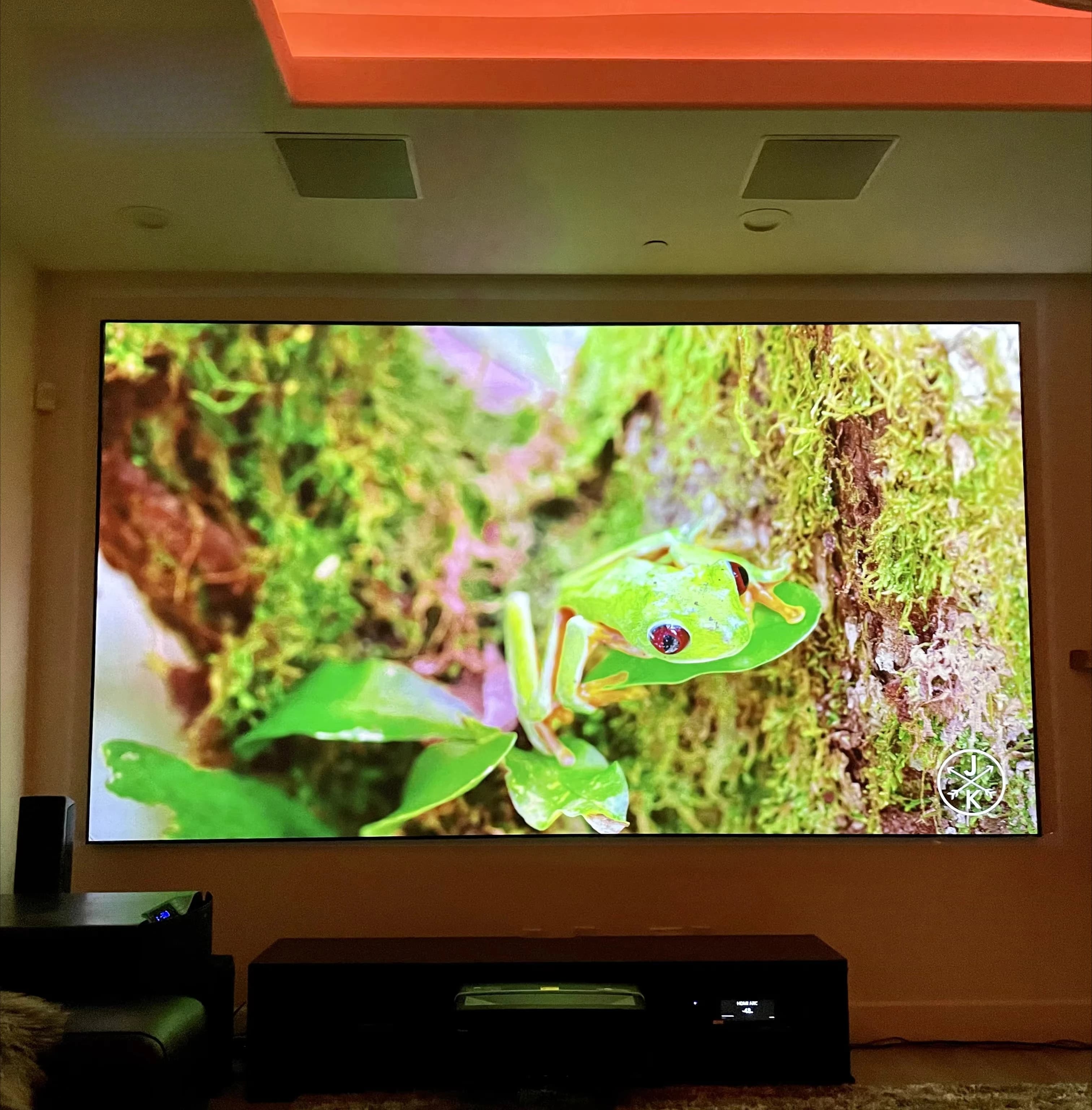Telon 150 "4k PET Crystal-SBSP Alr Pet Schermo per proiettore Luce ambientale che rifiuta Laser Ust Clr Schermo per Home Theater