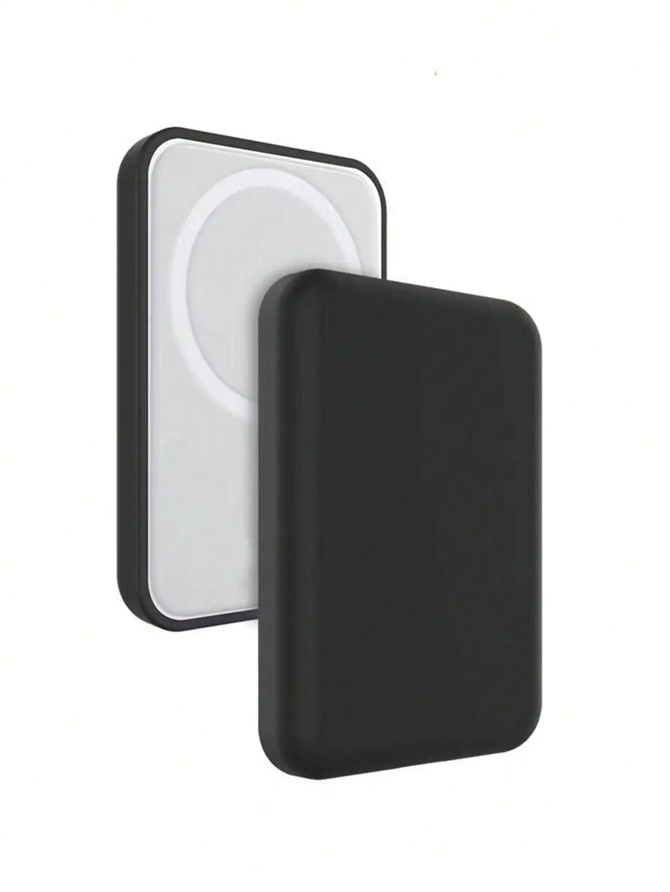 1 black TPU protective case, compatible with Apple's original MagSafe wireless power bank