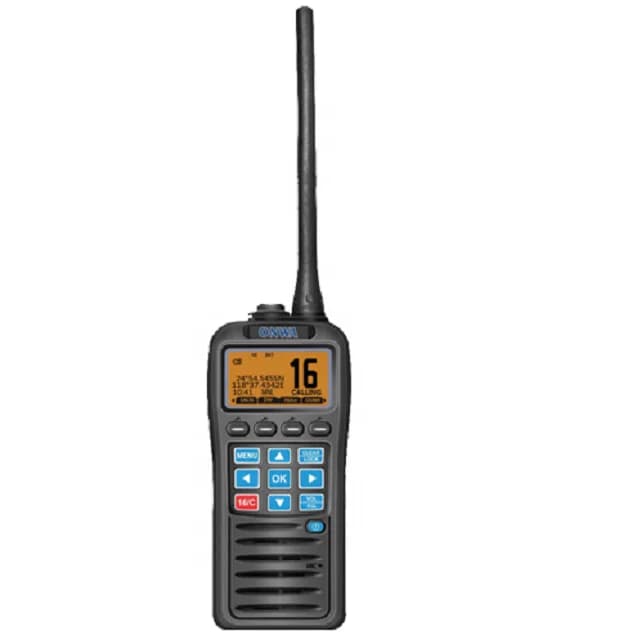 KV-38 Radiofonico VHF DSC portatile marino/walkie-talkie/ricetrasmettitore VHF (GPS integrato, DSC integrato, funzione MOB)