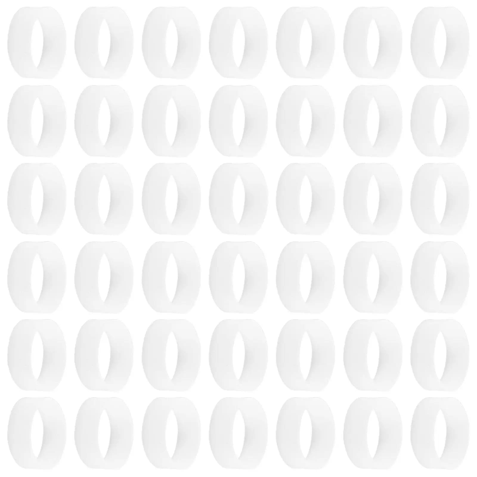 500 Pezzi Fascette in Silicone Piatte Flessibili Riutilizzabili, Elastici in Gomma per Cavi Elettronici, Prevenzione del Grovigliamento, Organizzatore per Cavi da Scrivania
