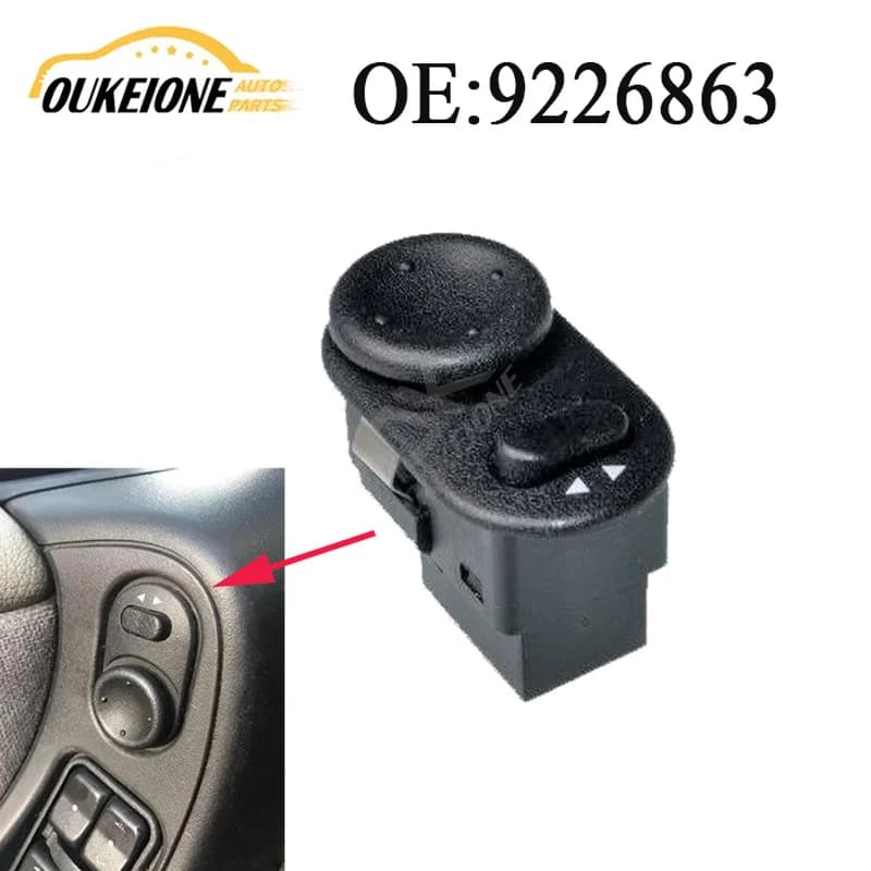 Electric Rear View Mirror Adjust Switch Remote Control for Opel Zafira A 1999-2005 Vectra B Corsa C 9226863 Car Accessories