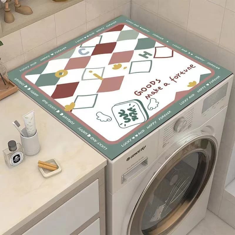 Fango diatomea per uso domestico, tappetino per frigorifero fresco, comodino, copritavolo, coperchio antipolvere per lavatrice a tamburo, addensato