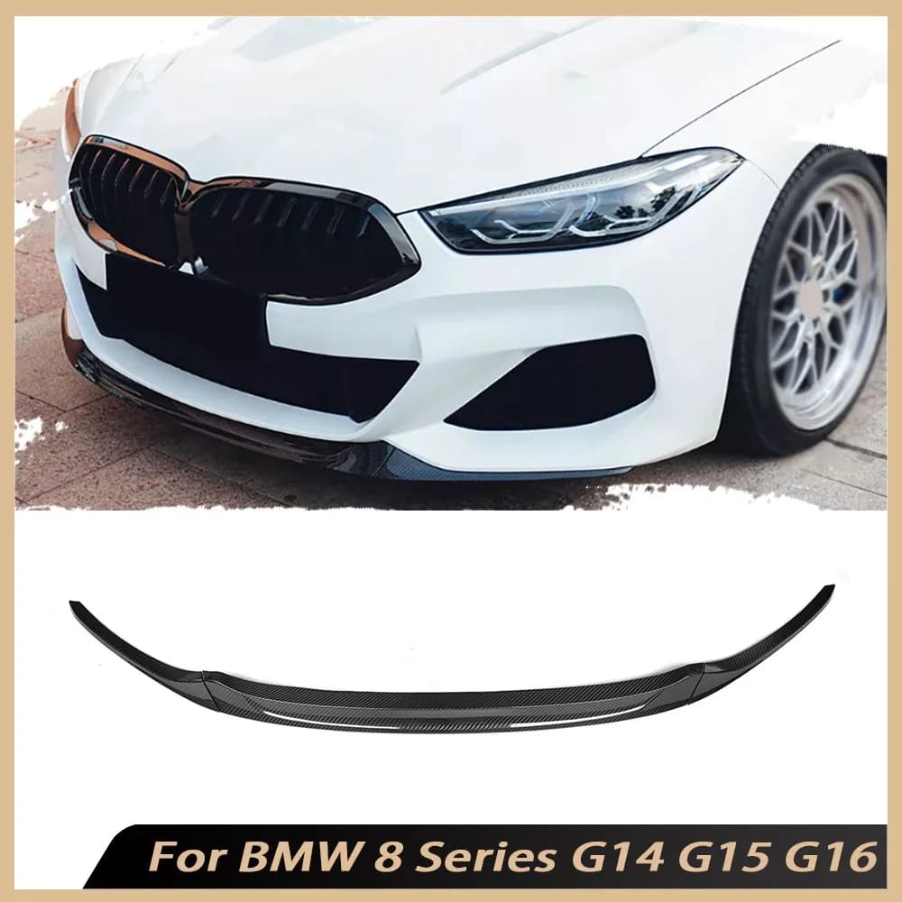 Spoiler Carbon Fiber Front Bucket for BMW Series 8 G14 G15 G16 2020+ Accessories Diffuser Front bumper Car in FRP