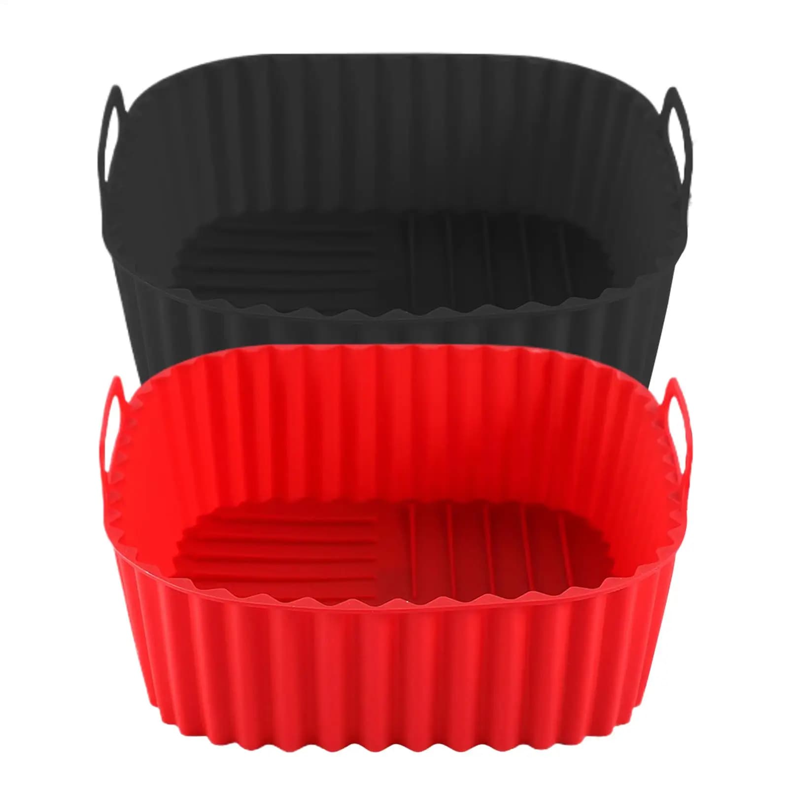 Silicone Basket for Air Fryer Square Air Fryer Non-stick Baking Oven Cooking Pots for Roasting Apartment Pie