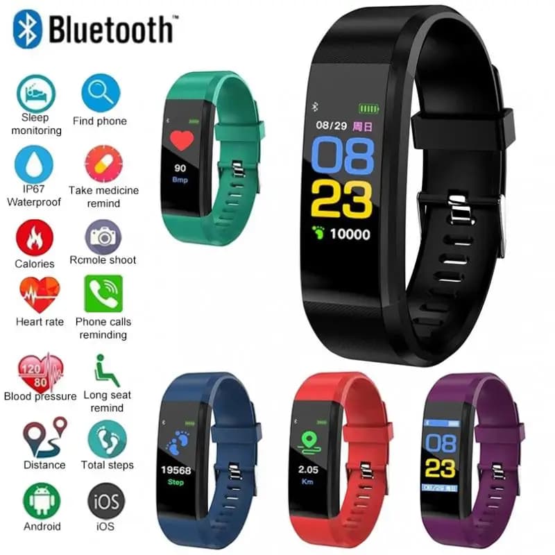 Smart Band Digital Sport Smart Watch Man Woman Blood Pressure Heart Rate Waterproof Monitor Fitness Bracelet for Android IOS