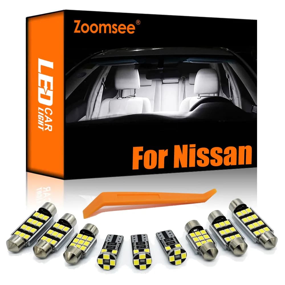 Zoomsee Canbus For Nissan Qashqai X-Trail Kicks Juke Murano Leaf Versa Sentra Pathfinder Interior LED Car Indoor Light Bulb Kit
