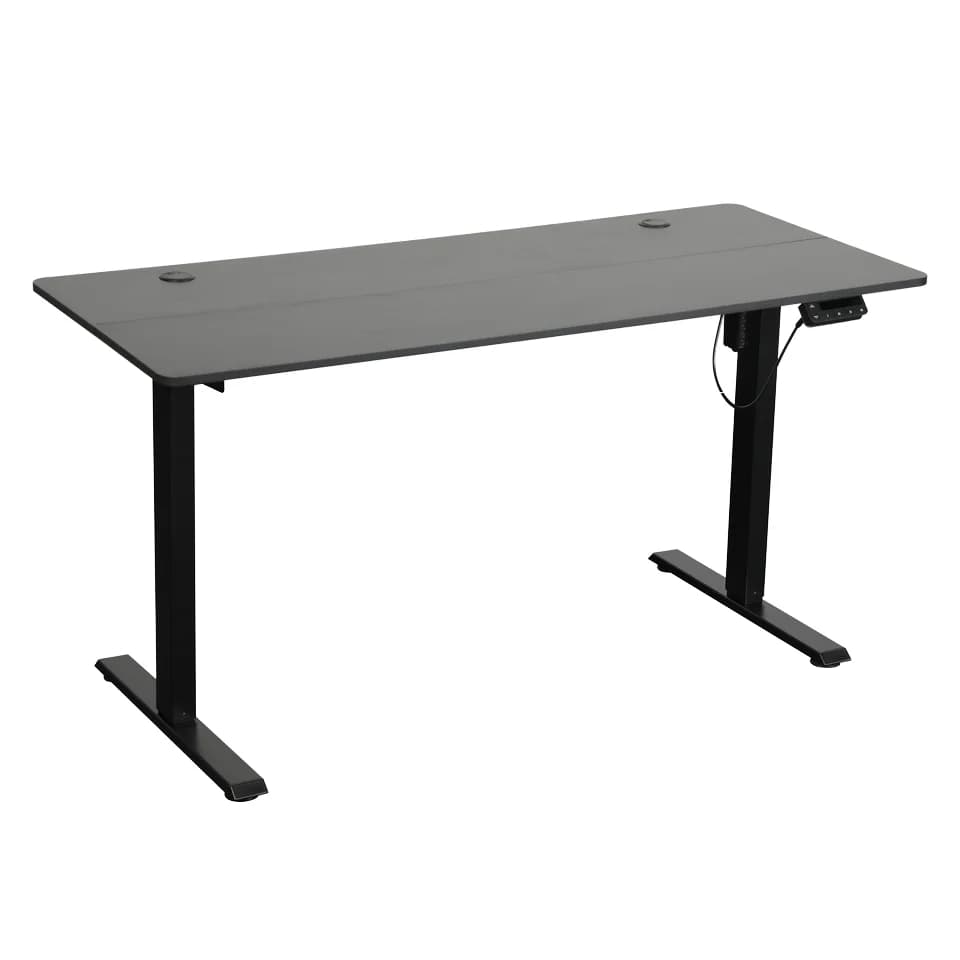 Modern Design Adjustable Height Wooden Folding Standing Desk Single Motor Automatic Feature for Home Office Laptop Use Storage