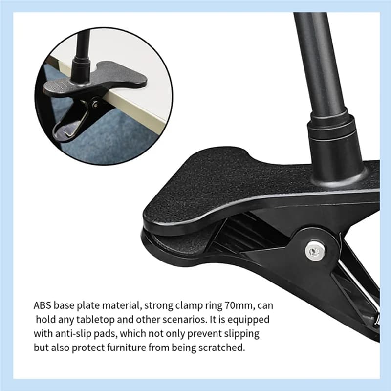 Support for webcams with universal clip mounting, flexible twist bracket without punching, attach the baby monitor house B