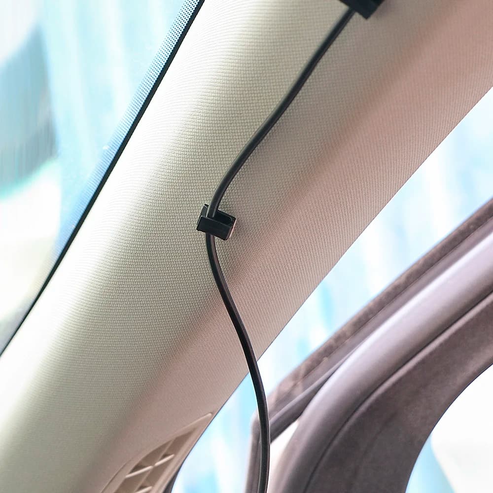 50Pcs accessori interni cavo dati per veicoli per Auto cavi per montaggio su fascette fermacavi Clip di fissaggio automatico e Organizer per Clip