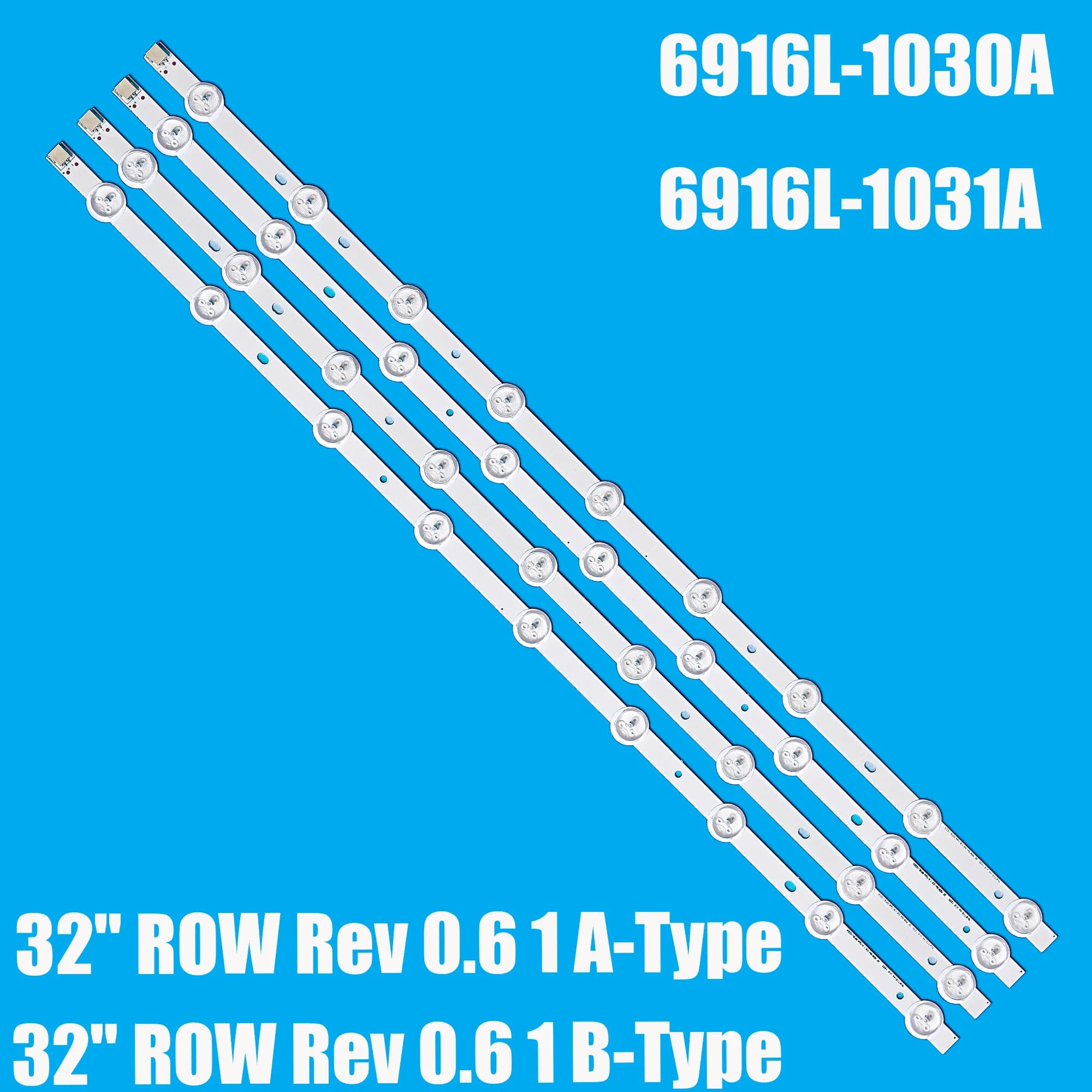 Striscia di retroilluminazione a LED per 32PFL3507 32LM340T 32PHG4900 LE32D1352 32LM340T 32LM3400 32LS3400 6916L-0923A 0881A 1030A 1031A
