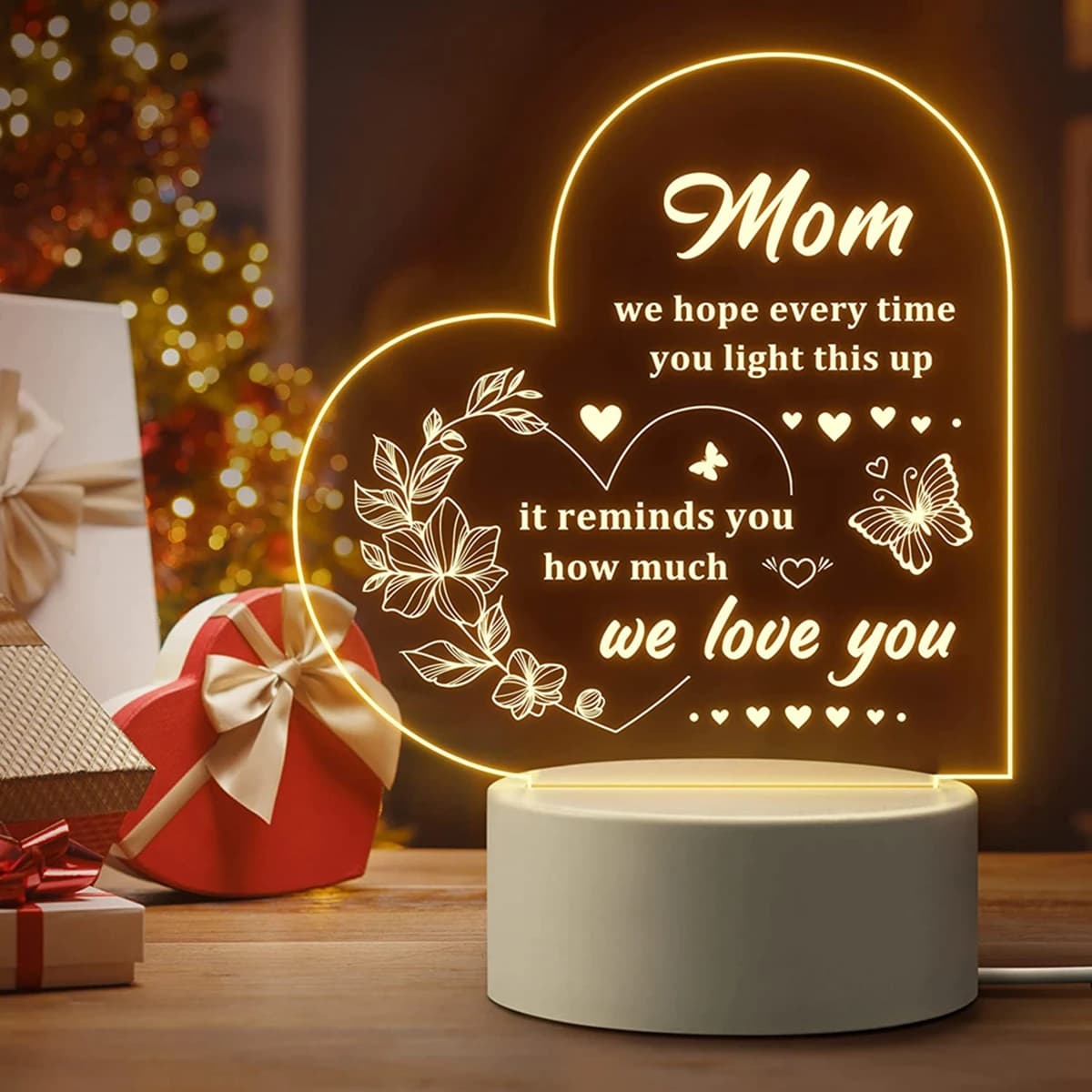 A mia mamma nuova lampada 3D alimentata tramite Usb e tavolo illusione ottica a batteria con telecomando luce notturna a Led