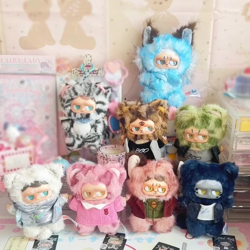 MONBOO Cat Superstar Series Blind Box - Simpatico Peluche in Vinile MONBOO, Bambola a Sorpresa, Statuetta Anime, Mystery Box, Ciondolo per Borsa, Portachiavi, Giocattolo Regalo