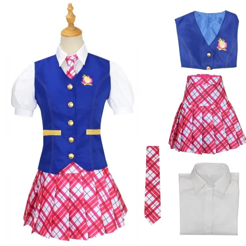 Delansey cos uniforme Bobby's charm principessa college cos stessa uniforme scolastica cosplay costume di ruolo