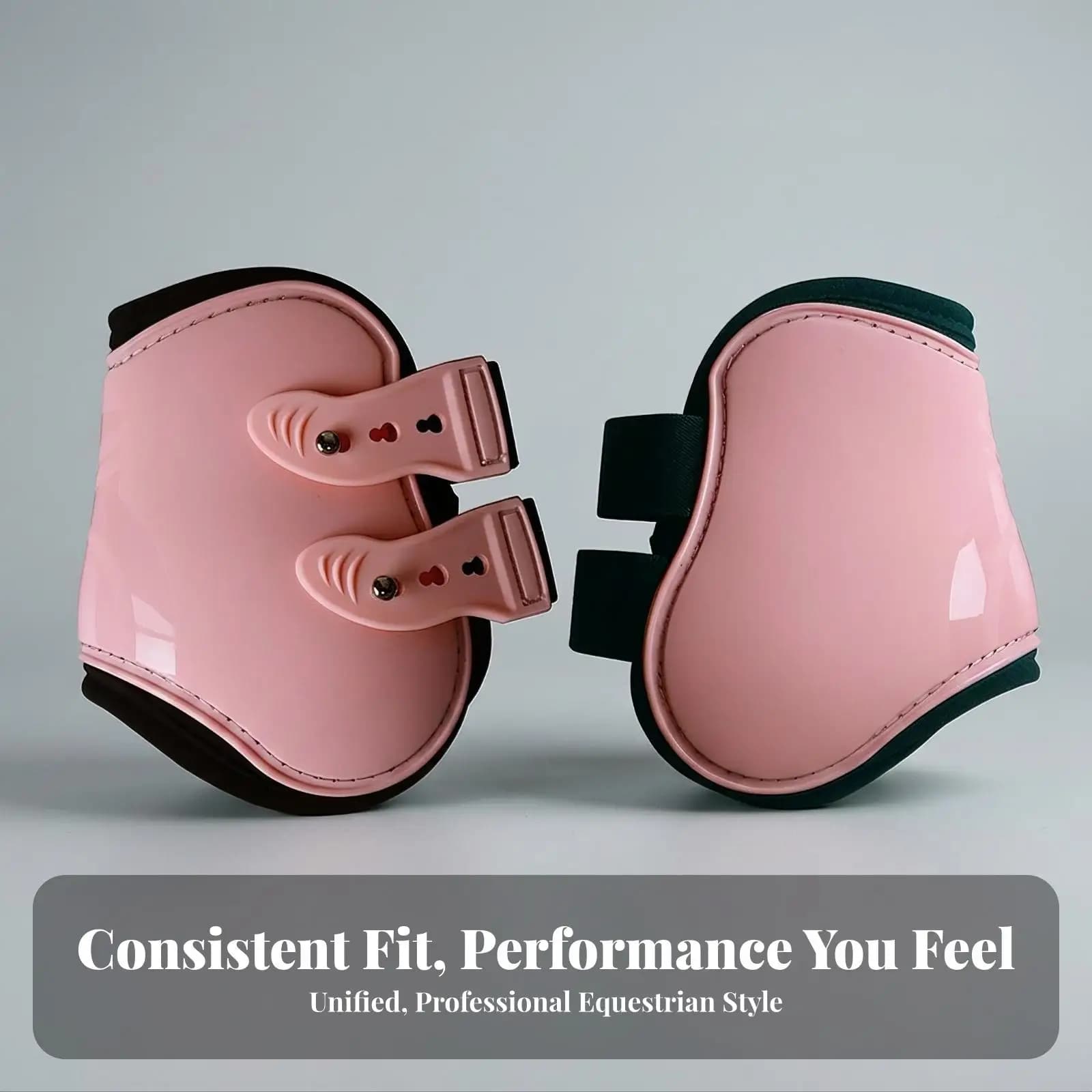 Horse Fetlock Boots Rigid-Shell Tack Padded for Training, Riders