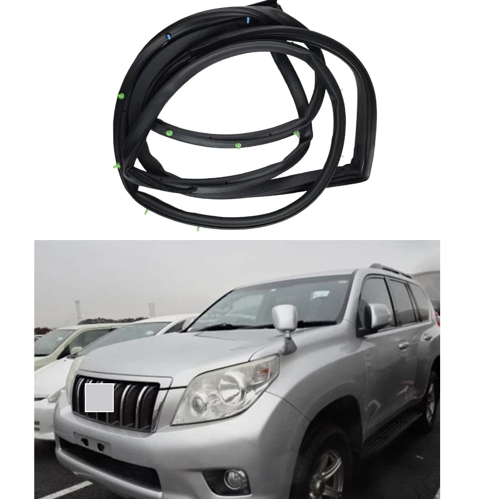 Front & Rear Door Weatherstrip Seal Rubber 67861-60170 67862-60170 For TOYOTA LAND CRUISER PRADO 150 GRJ150 for LEXUS GX460/400