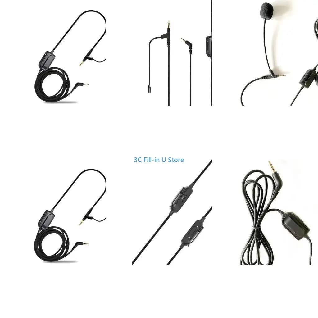 G8TA VoIP Headphone Cable with Mic for Boompro Gaming Headset V-MODA Crossfade