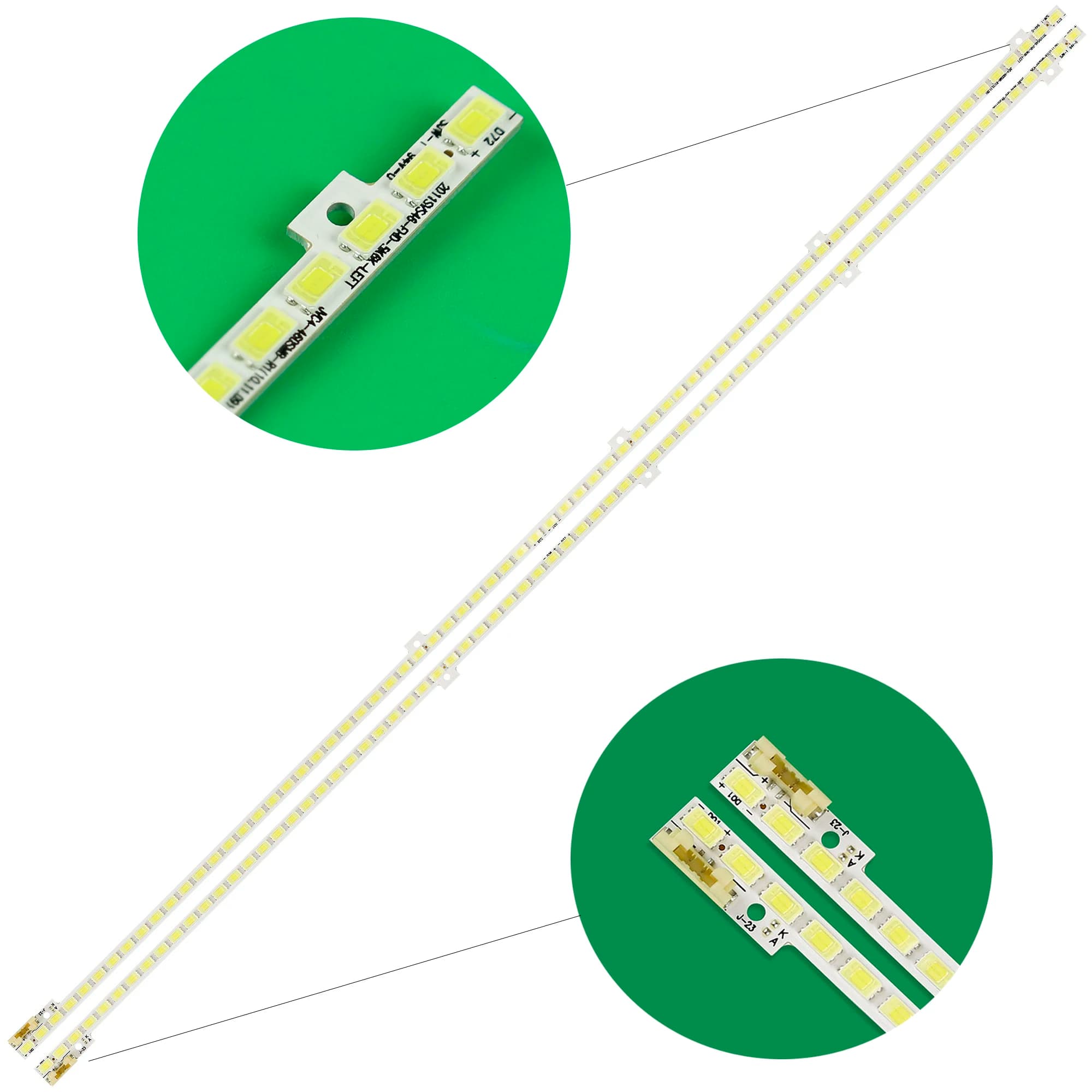 2 pcs 510mm Lamp Strip LED Backlight 72 led 2011SVS46 5K6K BN64-01644A For 46 inch TV UE46D5500 UA46D5000PR H1B-1CH
